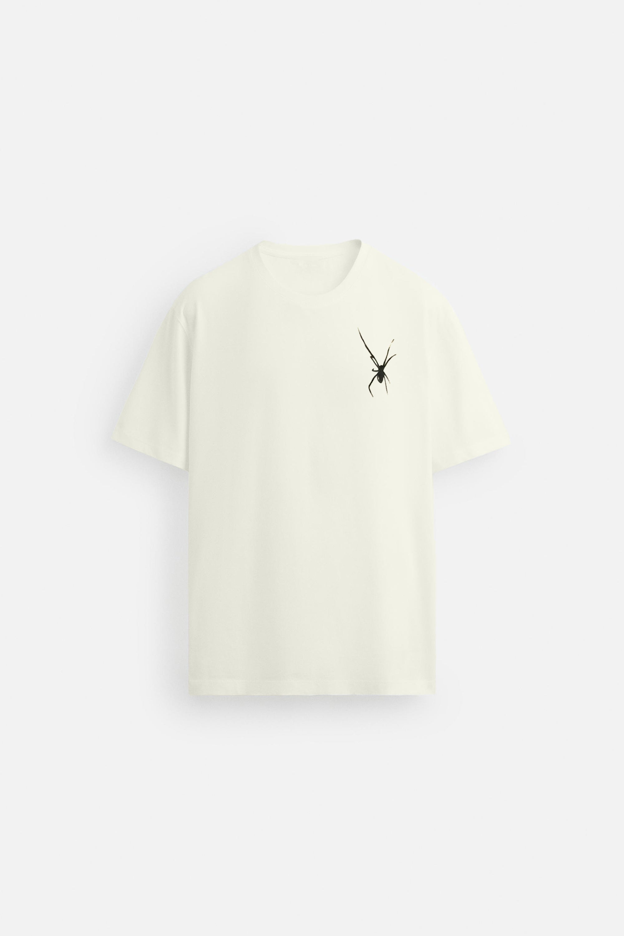 Off White Men's Oversized Spider Graphic T‑Shirt | 100% Cotton Streetwear